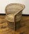 1960s Vintage Boho Chic Rattan & Wicker Peacock Barrel Back Chair For Sale - Image 5 of 5