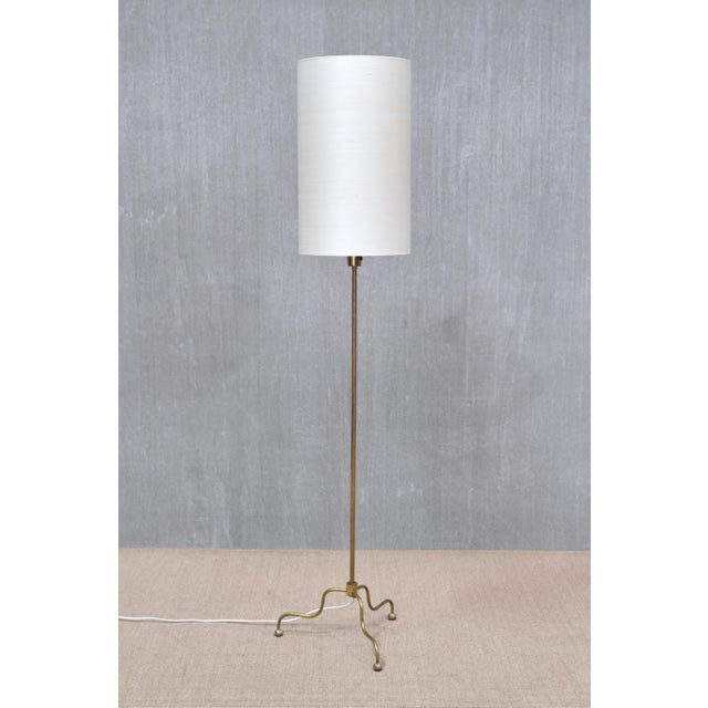 This rare floor lamp was produced in sweden in the 1950s. It was manufactured by fmk belysning, and the base is impressed...