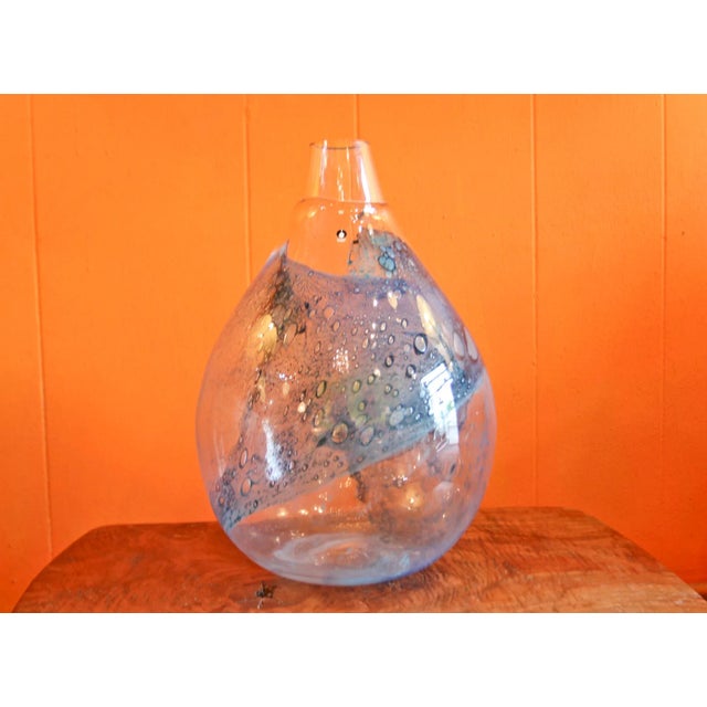 Pukeberg Eva Englund Art Glass Vase For Sale - Image 12 of 12
