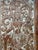 1920s Radha Krishna Carved Wood Wall Art Blue Vintage Barn Door Wall Panel 84x41 For Sale - Image 5 of 7