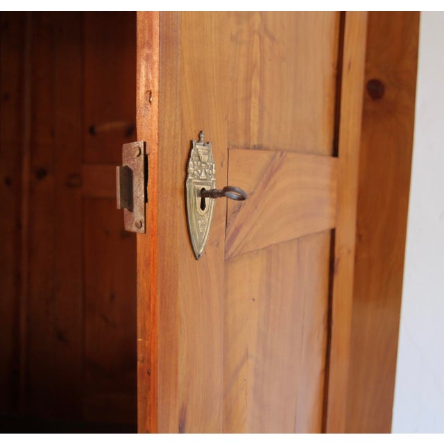 19th Century German Cherrywood Wardrobe For Sale - Image 6 of 18