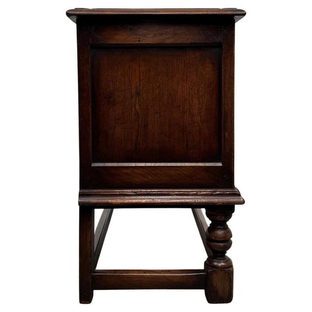2000 - 2009 Antique English Oak Blanket Box, 1900s For Sale - Image 5 of 11