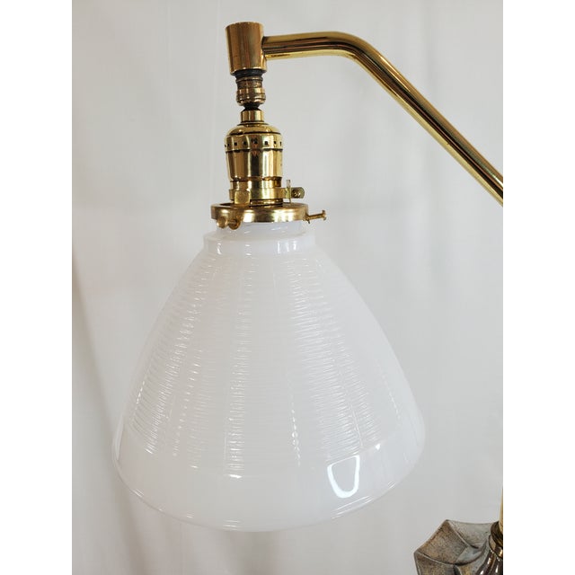 Vintage Mid-Century Art Deco Cottage Core Reading Floor Lamp For Sale - Image 4 of 12