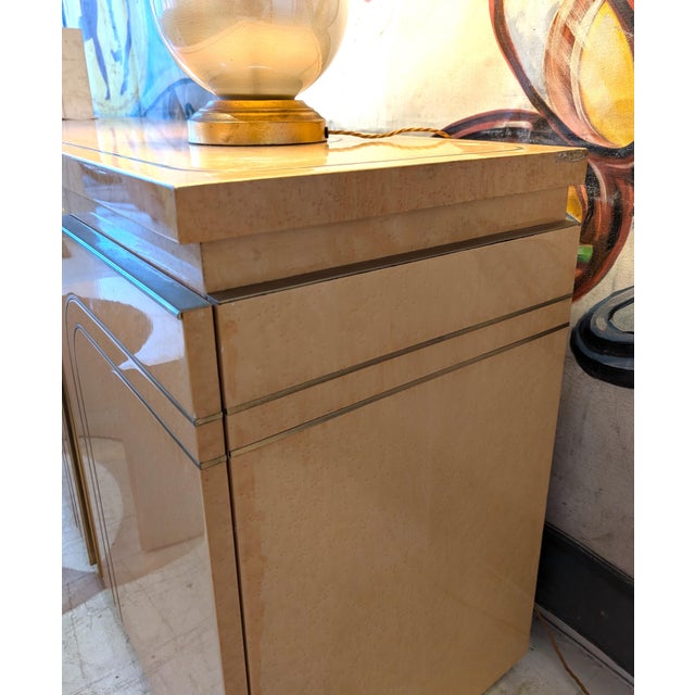 Mid-Century Italian Birch Burl & Brass Sideboard attributed to Turri, 1970s For Sale - Image 17 of 18