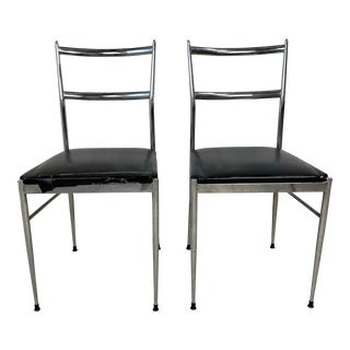 Pair of Superleggera Dining Chairs by Gio Ponti For Sale