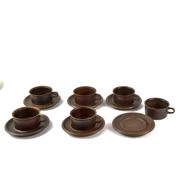 Arabia Ruska Coffee Service by Ulla Procope, 1960s, Set of 19 For Sale - Image 6 of 8