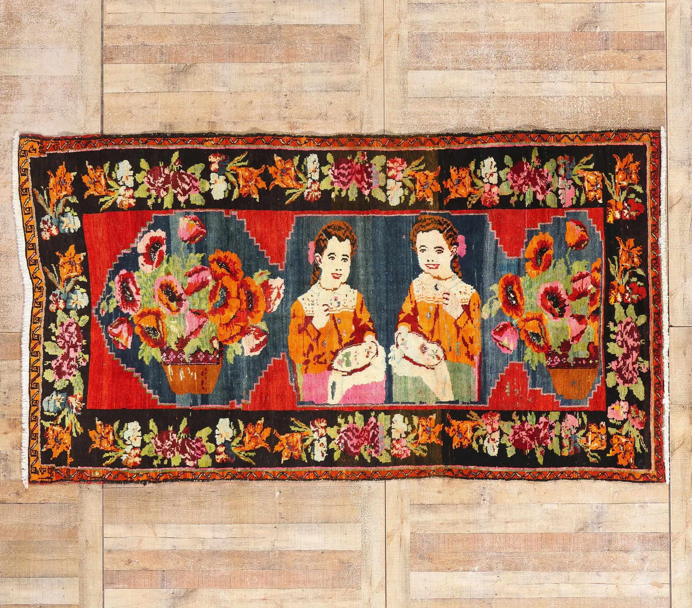 Ceramika Artystyczna 赤いバラのセット(No.1527x） antique-persian-karabakh-