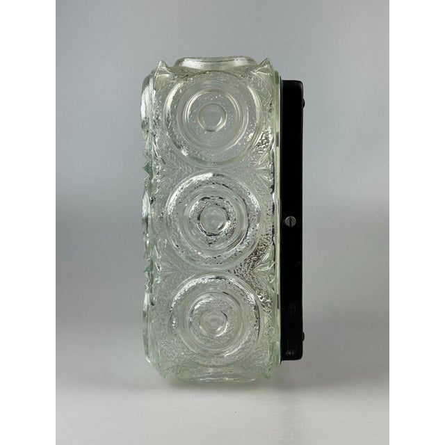 Glass & Metal Ceiling Lamp from Glashütte Limburg, Germany, 1970s For Sale - Image 10 of 17