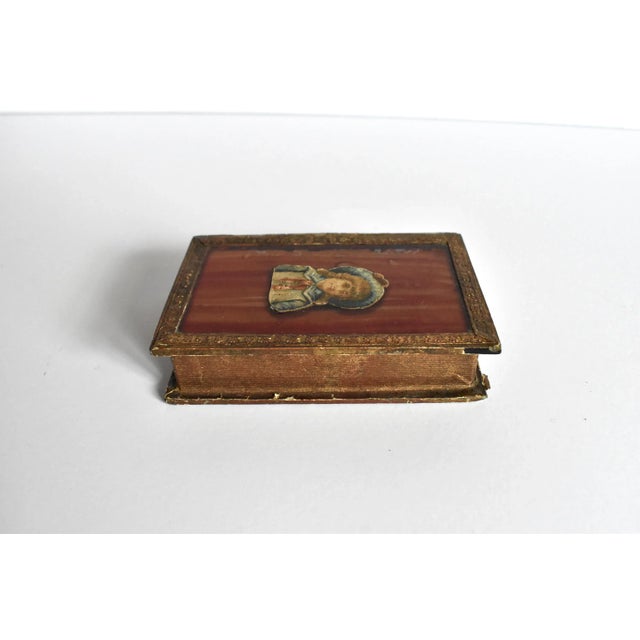 Early 20th Century Vintage French Faux Book Jewelry Box For Sale - Image 11 of 11