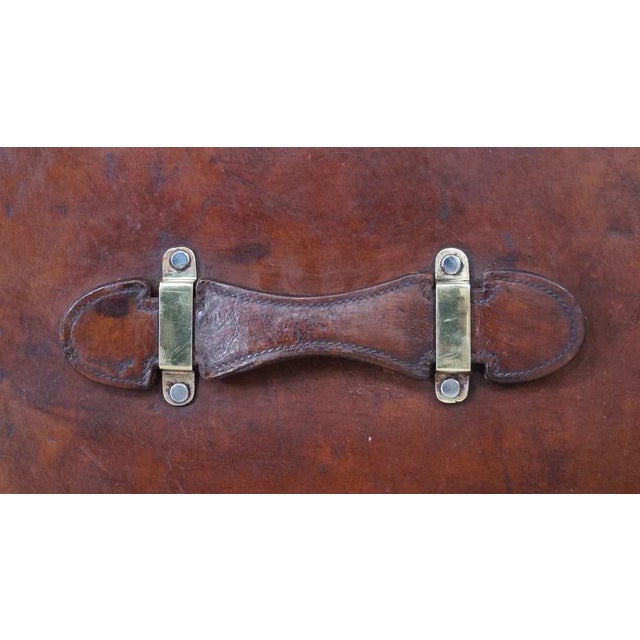 Antique Elgin Leather Works Travel Wardrobe For Sale - Image 18 of 18
