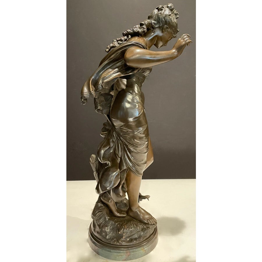 Late 19th Century Auguste Moreau Bronze Sculpture 