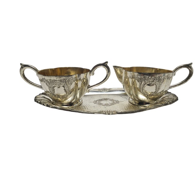 Metal Pop Art Sugar Bowl and Milk Jug, Sweden, 1960s, Set of 3 For Sale - Image 7 of 18