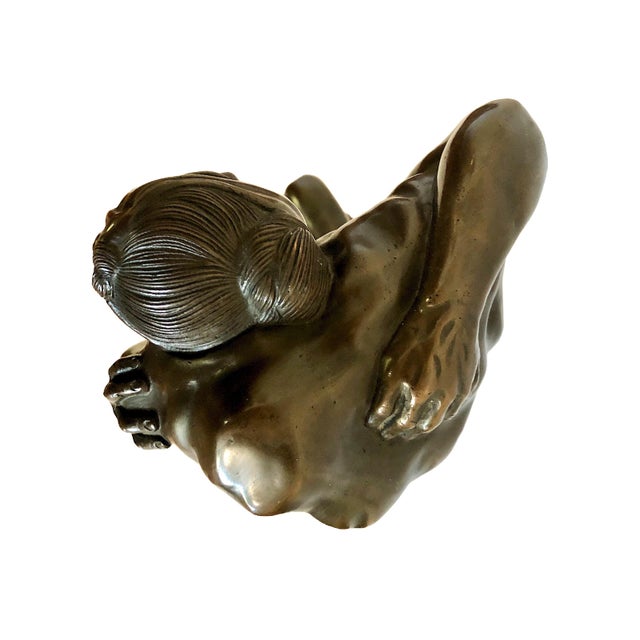 Vietnamese Bronze Sculpture of a Burdened Man, by Gia-Lợi For Sale - Image 10 of 14