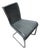 German Gray Leather Cushion Pads for B25 B20 Cantilever Chair from Tecta, Set of 2 For Sale