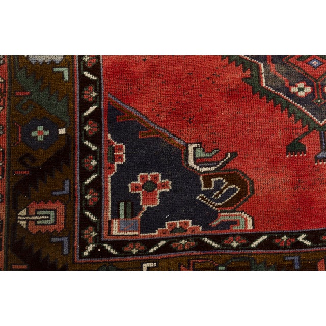 1950s Mid 20th Century Hand-Knotted Wool Area Rug For Sale - Image 5 of 10