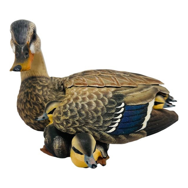 Vintage Duck Carving For Sale