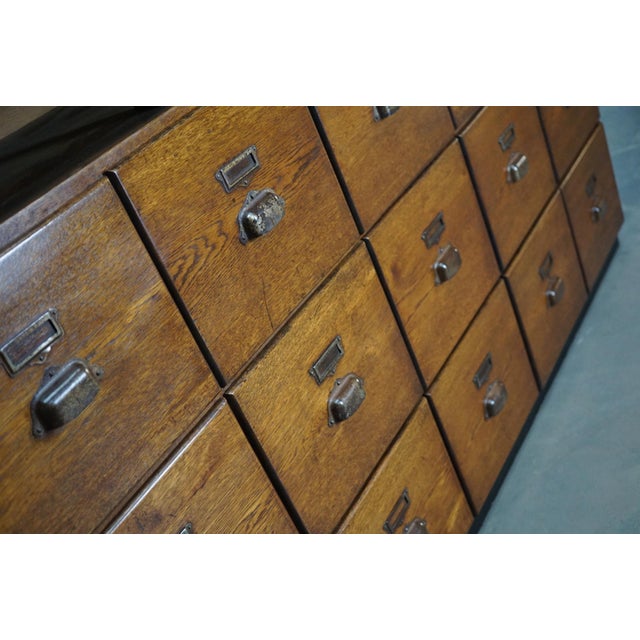 Large French Oak Apothecary Cabinet, 1930s For Sale - Image 13 of 18