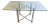 60" Folding X-Frame Glass + Chrome Dining or Console Table - 1970s For Sale