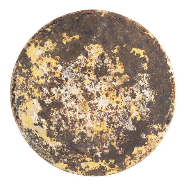 Vintage French Patinated Metal Wall Decoration For Sale