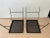 Metal Mid 20th Century Pair of Vintage Rod Iron and Mesh Grate Top Side Tables - Newly Powder Coated For Sale - Image 7 of 12