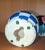 '80s Ceramic Globe "Violets" by January Jorgenson For Sale - Image 4 of 5