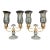 Pair of Restauration Bronze Ormolu & Cut Glass Candelabra c.1825-1840 Paris France For Sale