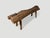 Andrianna Shamaris Teak Wood Log Style Bench For Sale - Image 4 of 5