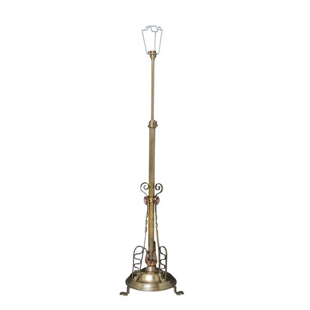 Art Nouveau Floor Standard Lamp For Sale - Image 9 of 11