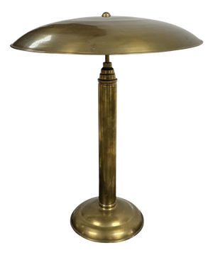 Art Deco Brass Table Lamp, Central Europe, 1930s