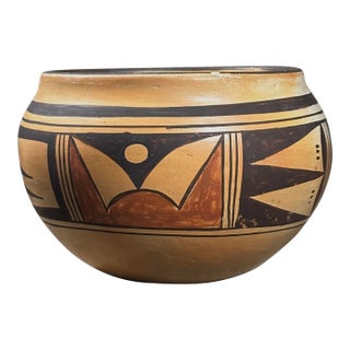 Vintage Polychrome Hopi Ceramic Bowl by Annabelle Honie For Sale