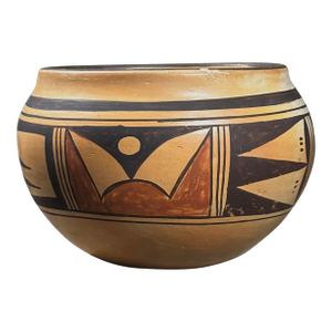 Vintage Polychrome Hopi Ceramic Bowl by Annabelle Honie