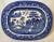 Antique Oval Blue Willow Serving Platter From England - Circa 1880 For Sale - Image 12 of 12