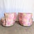 Postmodern Postmodern Pink Multi Colored Nautilus Swivel Lounge Chairs by Directional - A Pair For Sale - Image 3 of 12