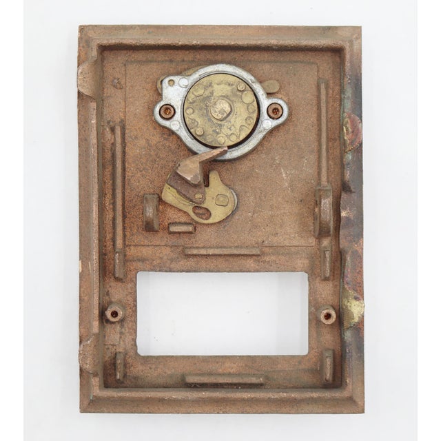 Mid 20th Century Vintage Bronze u.s. Post Office Combination Box Door For Sale - Image 5 of 7