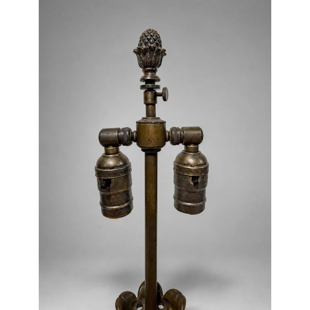Mid 19th Century Grand Tour–Style Neoclassical Bronze and Siena Marble Lamps - a Pair For Sale - Image 9 of 10