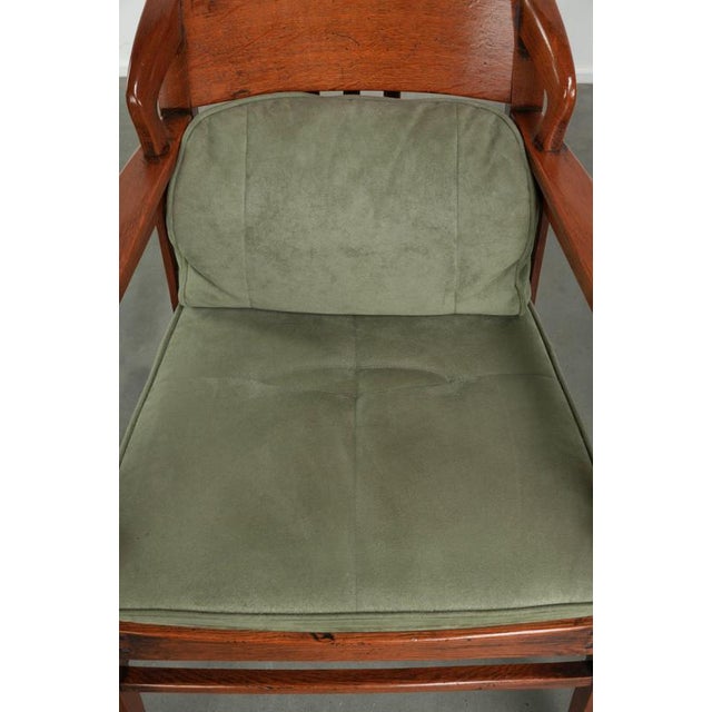 Animal Skin Art Nouveau Jugendstil Dining Chairs with Suede Upholstery from Schuitema, Set of 6 For Sale - Image 7 of 18