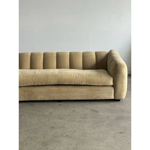 1980s One of One Arched Channel Back Sofa For Sale In Los Angeles - Image 6 of 16