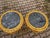 1980 French Louis XVI Gold Beech Black Marble Side Tables-Pair For Sale - Image 16 of 18