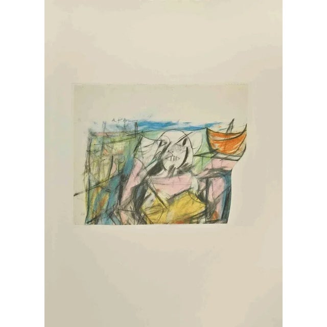 Contemporary Willem De Kooning, Sunday for Women I, Offset Lithograph, 1980s For Sale - Image 3 of 3