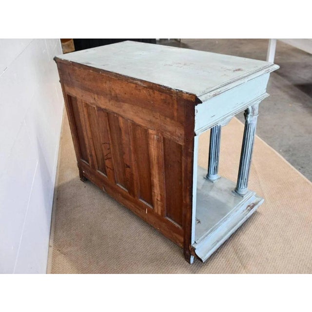 Blue 19th Century French Renaissance Revival Henry II Sideboard For Sale - Image 8 of 9