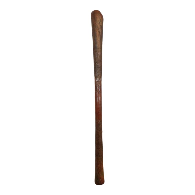 Large Vintage Tuareg Wood Rustic African Pestle Stick For Sale