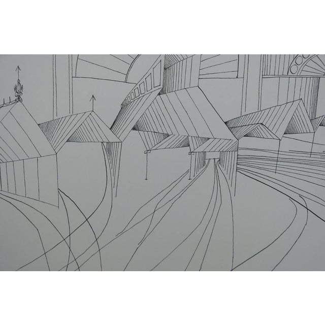 Saul Steinberg, Gare de Milan, Lithograph For Sale - Image 5 of 7