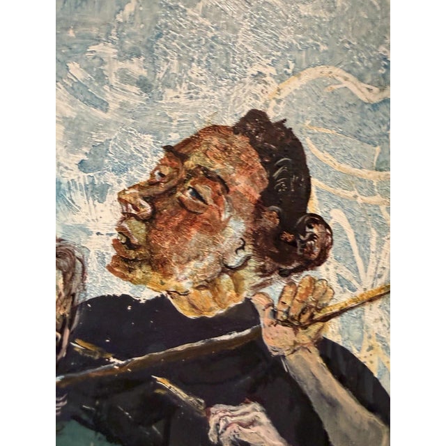 1980s Dora Grabosch, Tightrope Walkers – Circus, 1982, Mixed Media on Canvas For Sale - Image 5 of 13