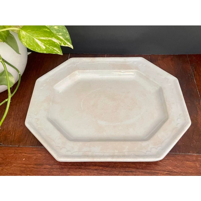 Antique T&R Boote Ironstone Platter – Large Octagonal Serving Piece This beautiful antique platter features a distinctive...