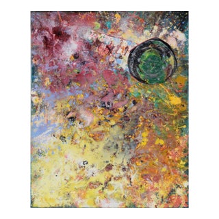 "Foundation" - Abstract Expressionist Assemblage in Acrylic on Canvas by Charles David Francis For Sale