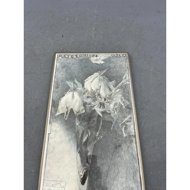 Horst Janssen, Flowers, 1981, Art Print For Sale - Image 4 of 11