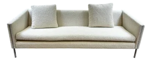 Model 442 Sofa in Ecru Terrycloth by Pierre Paulin, 1960s
