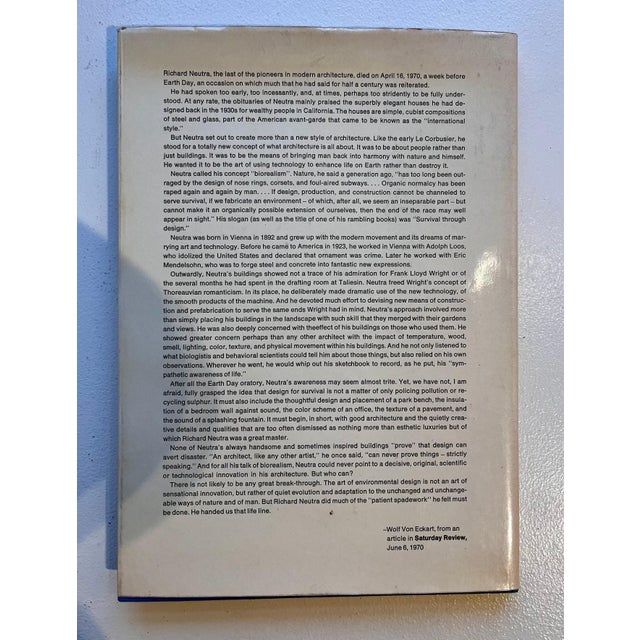 1970s Richard Neutra: Building with Nature, Hard Cover with Dust Jacket, 1971 For Sale - Image 5 of 12