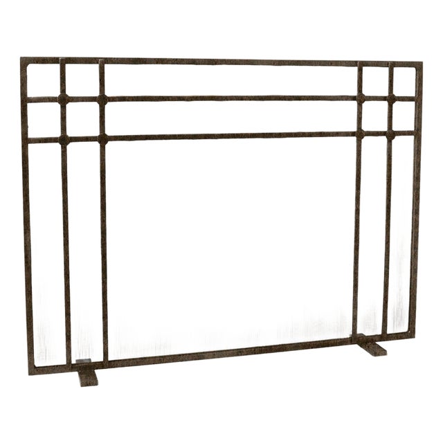 Warm Black Henry Fireplace Screen For Sale