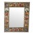 Hand-Painted Polo Scene Mirror, Indigo Persian Miniature Style Frame For Sale